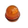 Lente de sinaleiro laranja cuba 25mm diametro x 30mm altura