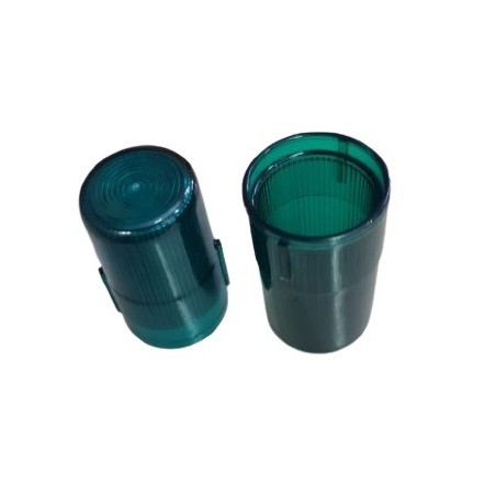 Lente de sinaleiro verde 18mm diametro x 40mm