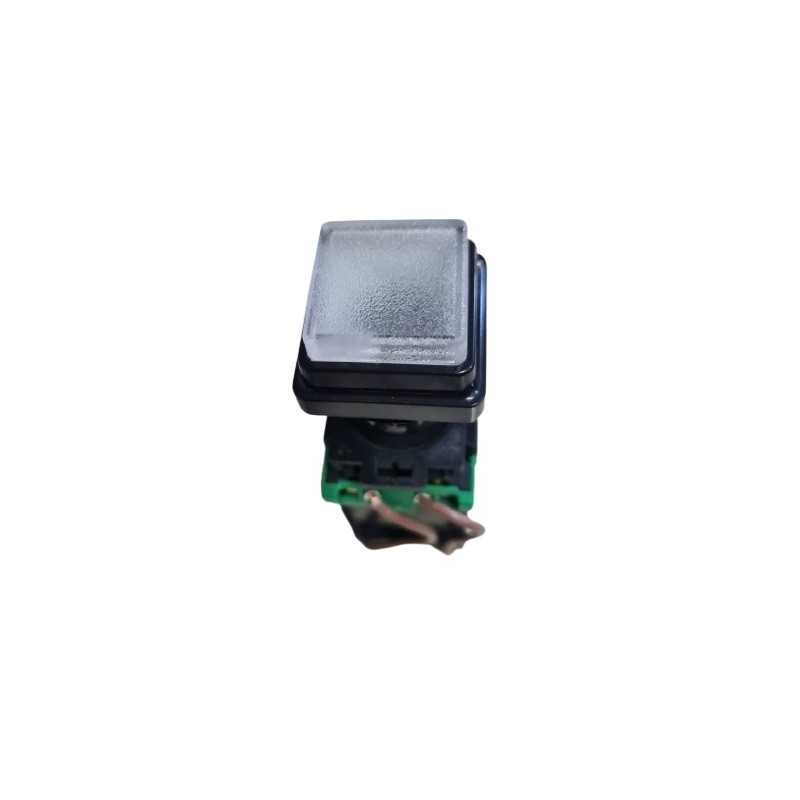 Sinaleiro translucido gelo 22mm 240x130Vcc 3A-754R IC quadrado