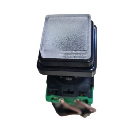 Sinaleiro translucido gelo 22mm 240x130Vcc 3A-754R IC quadrado