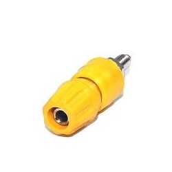Borne 4mm 25Amp amarelo B160