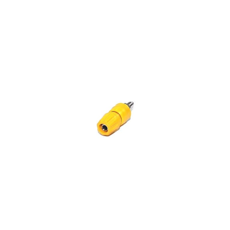 Borne 4mm 25Amp amarelo B160