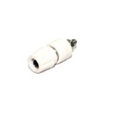 Borne 4mm 25Amp branco B160