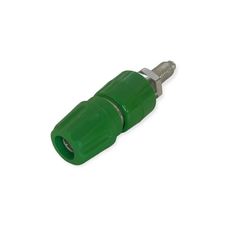 Borne 4mm 25Amp verde B160
