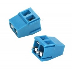 Conector borne KRE-2 vias 5mm azul