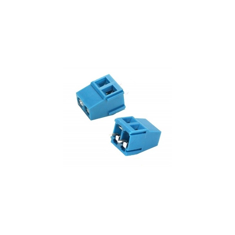 Conector borne KRE-2 vias 5mm azul