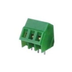 Conector borne KRE-3 vias 45º passo 5mm