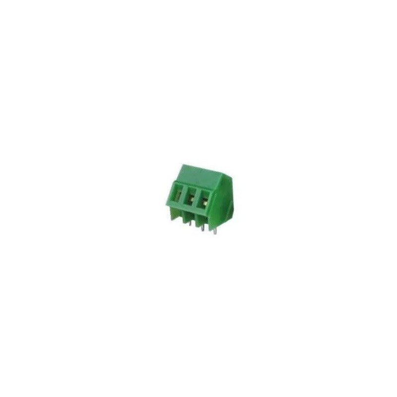 Conector borne KRE-3 vias 45º passo 5mm