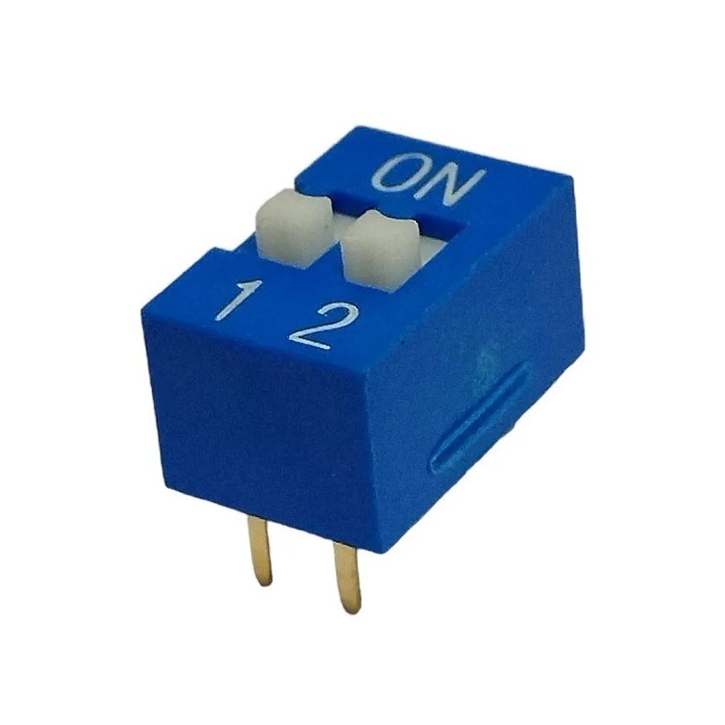 Chave dip switch 02 vias 180º