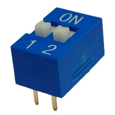 Chave dip switch 02 vias 180º