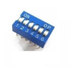 Chave dip switch 04 vias 180º