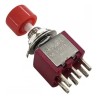 Chave push button na/nf DS622 02 polos 06 terminais 3A 125V