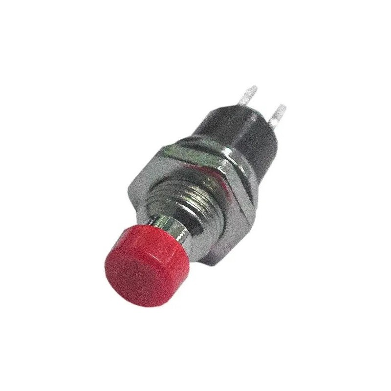 Chave push button NA vermelho 1A 250v - PBS110