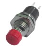 Chave push button NA vermelho 1A 250v - PBS110