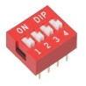 Chave dip switch 04 vias 180º