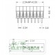 Conector borne KRE-2 vias mini 5mm DG308 verde