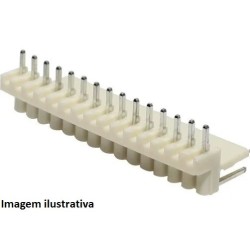 Conector KK 19 vias 90º macho 2,50mm PCI - 5046-19