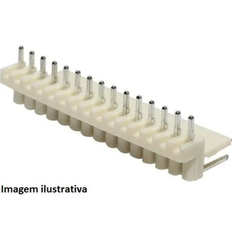 Conector KK 19 vias 90º macho 2,50mm PCI - 5046-19