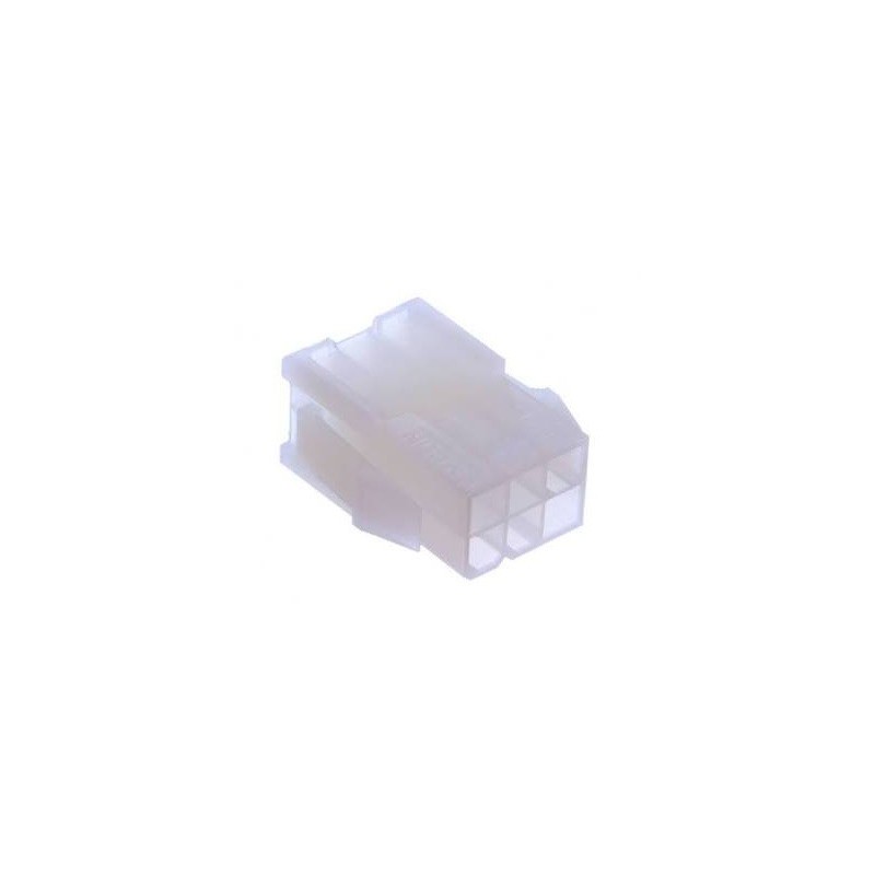 Conector 06 vias femea mini-fit 4,2mm - 420106hp051