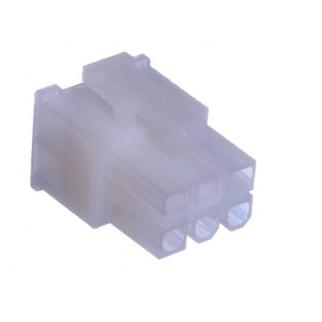 Conector 06 vias macho mini-fit 4,2mm - 420106hm051