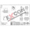 Conector 09 vias femea 4,14mm 660809hp051 - Excon