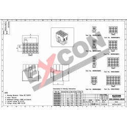 Conector 09 vias macho 4,14mm 660809hm051 - Excon