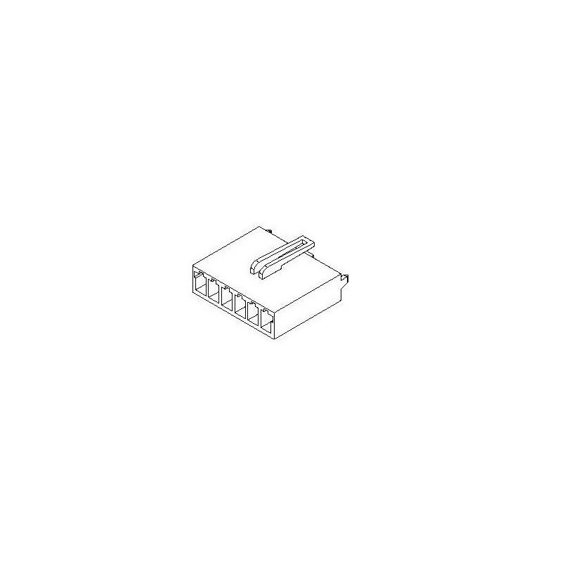 Conector 06 vias femea 3.96mm - 90331