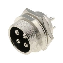 Conector mike 04 vias Macho