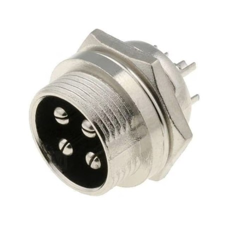Conector mike 04 vias Macho