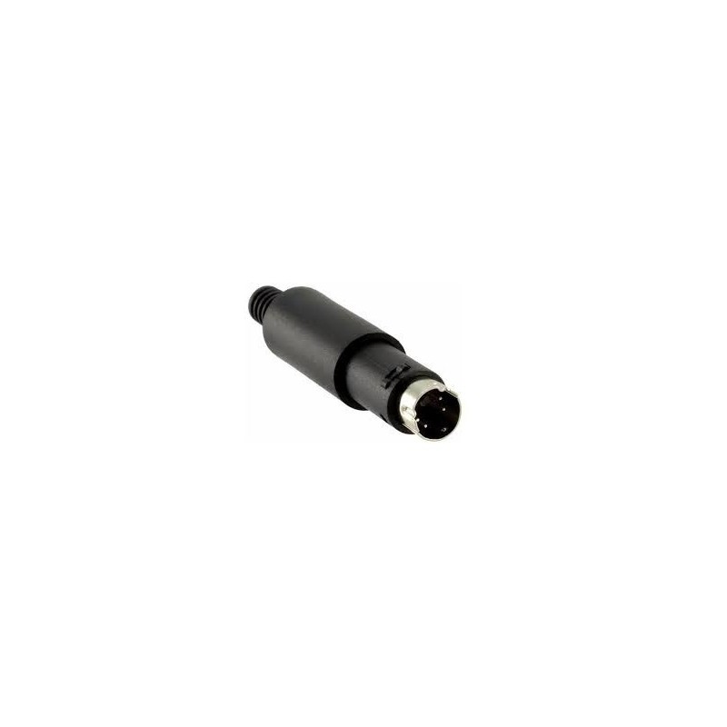 Conector 6 vias macho mini DIN circular ( plug mini din 6 vias macho)