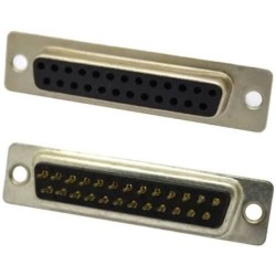 Conector DB25 femea pci 180°