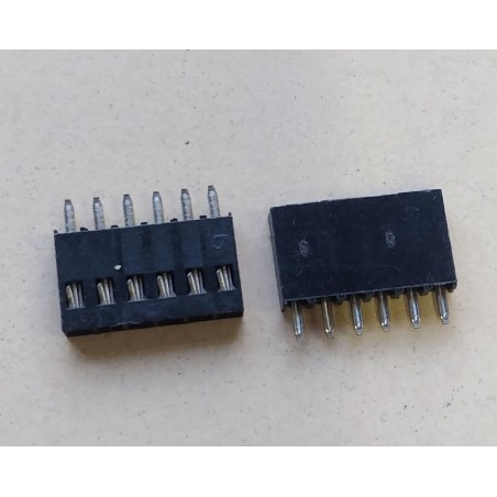 Conector MCS1 header pci femea 1x6 vias