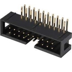 Conector 20 vias H latch IDC 90º s/ejetor