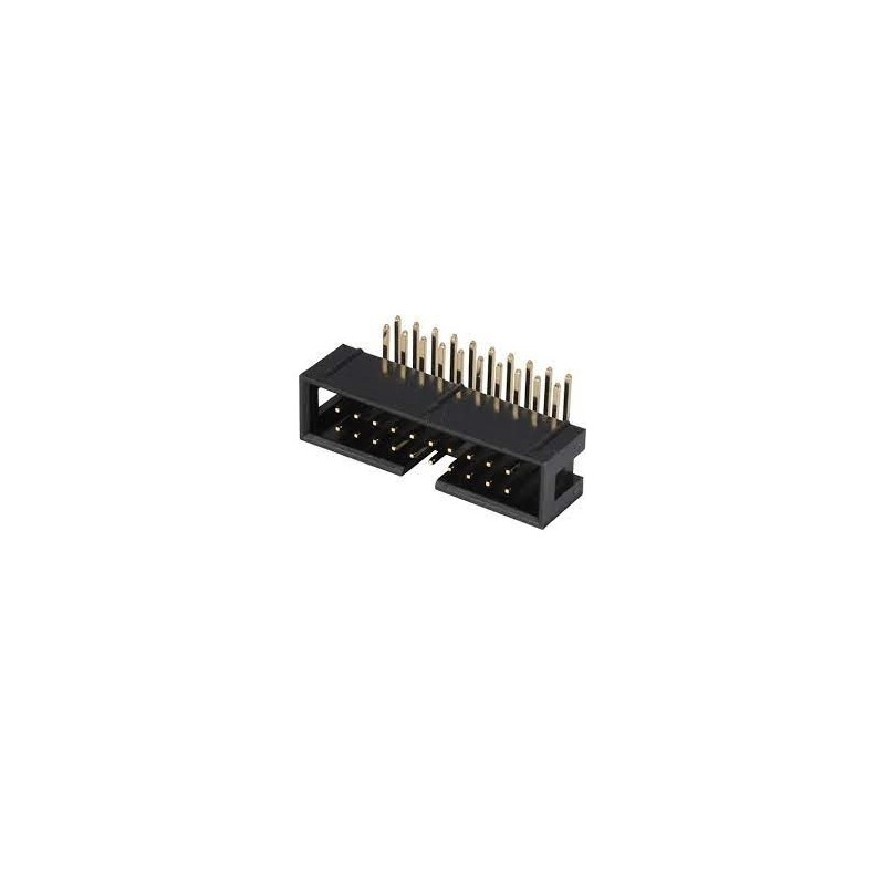 Conector 20 vias H latch IDC 90º s/ejetor