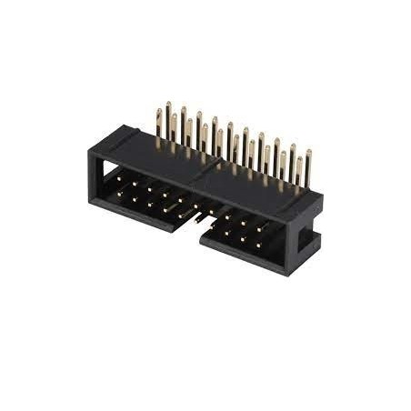 Conector 20 vias H latch IDC 90º s/ejetor