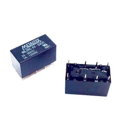 Relé 5Vcc 2A 2 contatos reversiveis - ML2RC-5V Metaltex
