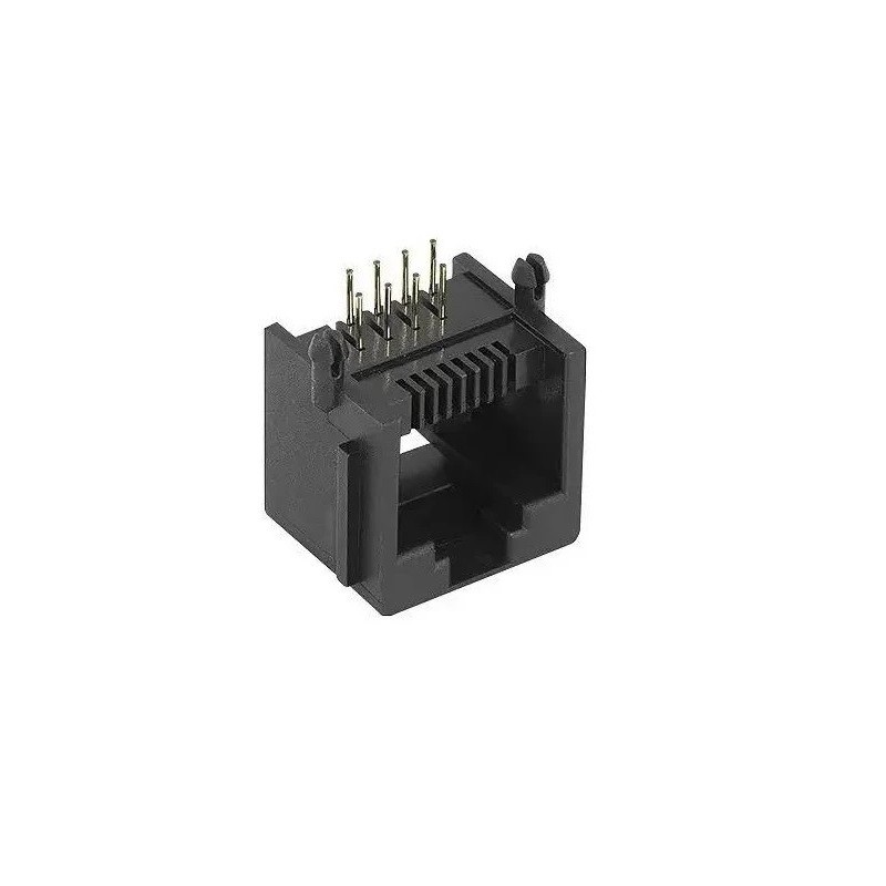Conector RJ45 8 via modular fêmea
