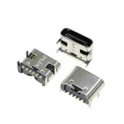 Conector usb tipo C fêmea 6 pinos PCI
