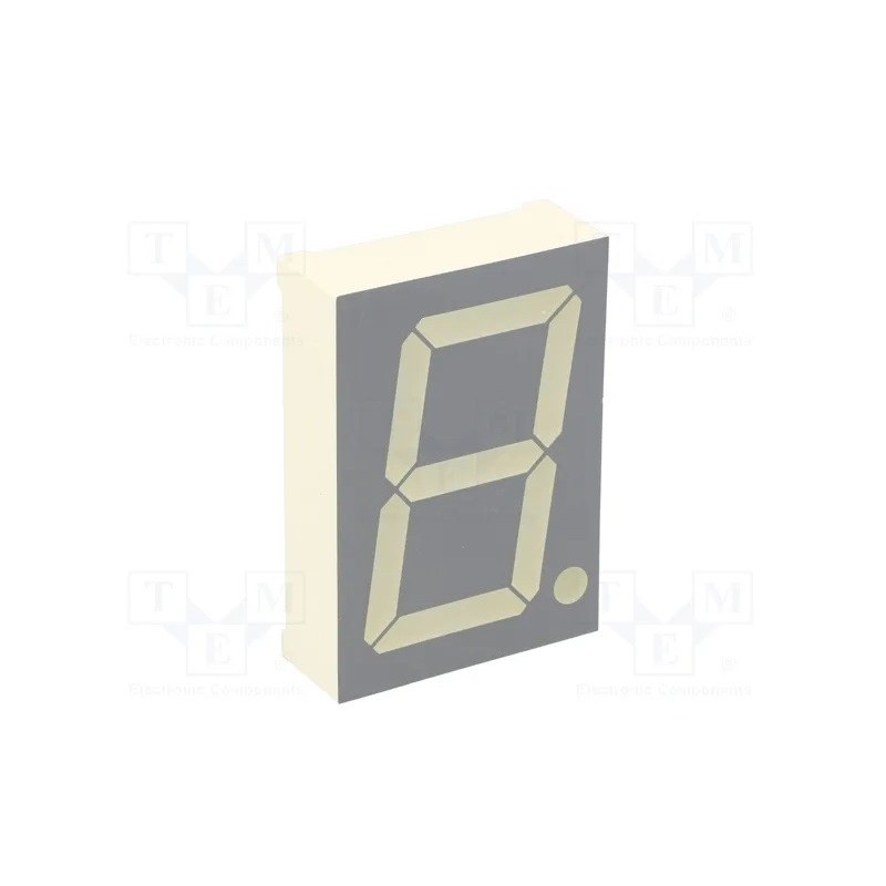 Display 7 seguimentos catodo amarelo 47X33mm SA15-11EWA