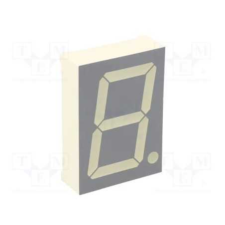 Display 7 seguimentos catodo amarelo 47X33mm SA15-11EWA