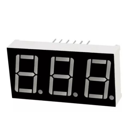 Display 7 seguimentos anodo 3 digitos 0,36" 3631BS-1 vermelho