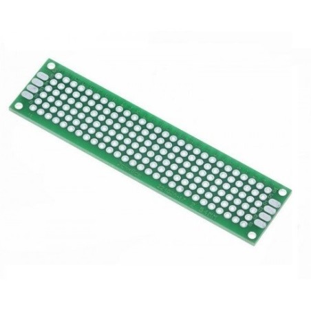 Placla fibra 2x8cm ilhada dupla face
