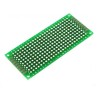 Placa fibra 3x7cm ilhada dupla face