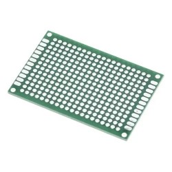 Placa fibra 4x6cm ilhada dupla face