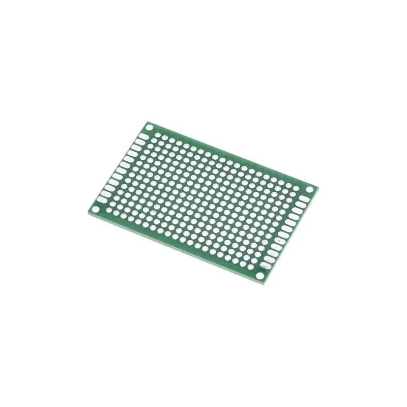 Placa fibra 4x6cm ilhada dupla face