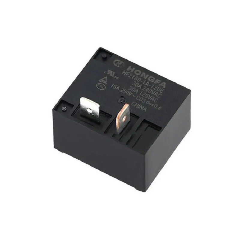 Rele p/ ar condicionado 12vcc 30A 240vac HF2160-1A-12DE 2T