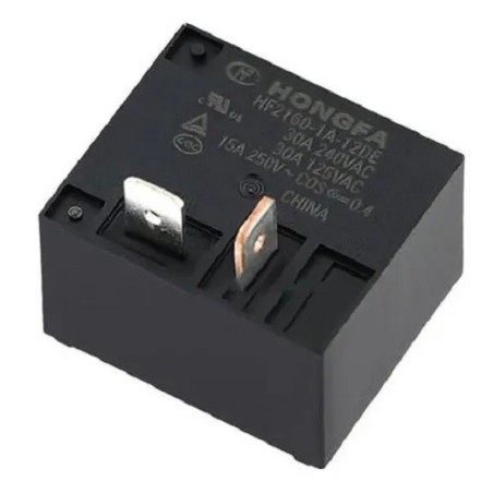 Rele p/ ar condicionado 12vcc 30A 240vac HF2160-1A-12DE 2T