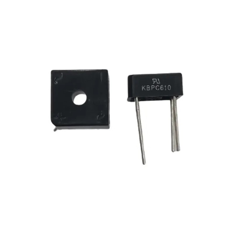 Ponte retificadora BR610 - 6amp 1000v(DBR610-KBPC610)