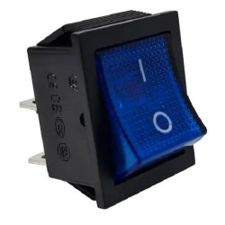 Chave gangorra KCD4 16A 250V~ 4T azul