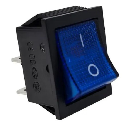 Chave gangorra KCD4 16A 250V~ 4T azul